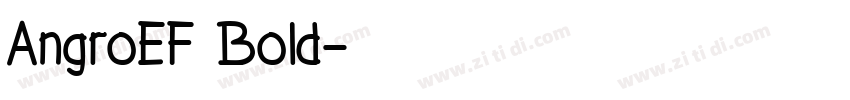 AngroEF Bold字体转换